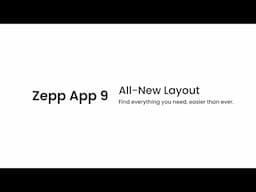 Introducing Zepp App 9