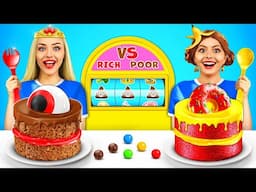 Rich vs Broke Cake Decorating Challenge | Expensive vs Cheap Sweets Better by RATATA CHALLENGE