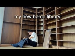 setting up my NEW dream home library for 1500+ books (it's bigger! and better!!)