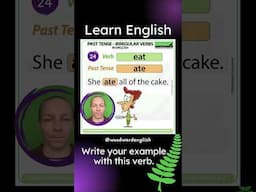 Past Tense of EAT in English ✅ English Pronunciation of ATE | Learn English Irregular Verbs