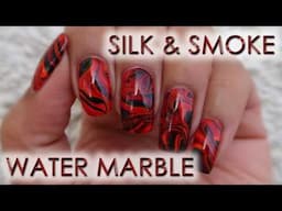 Silk & Smoke Water Marble | DIY Nail Art Tutorial | MSLP