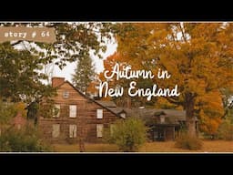 🍁Autumn in Small Town America | Peak Fall Foliage in New England | Road Trip | Off-Grid Cabin in NH