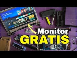 DIY: come avere un MONITOR PORTATILE low cost da un vecchio LAPTOP ROTTO ♻️