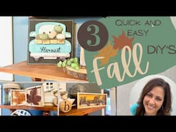 Fall DIY Decor/ Dollar Tree DIY's/ Easy DIY Decor