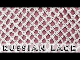 How to Knit the Russian Diamond Lace from the Longchamp Dupe