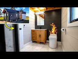 Building an OFF-GRID BATHROOM in my TINY HOUSE