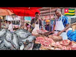 $60 monthly Organic food shopping in Togo west Africa. The cost of living in West Africa 2025