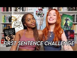 CAN WE GUESS THE BOOK BY THE FIRST SENTENCE? 📖✨ | first sentence challenge