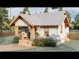 24'x30' ( 7x10m )Cozy Cottage Living: Small House Tour