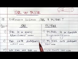 Difference Between SQL and PL-SQL | DBMS | Learn Coding