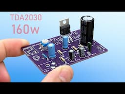 DIY Powerful Ultra Bass Amplifier TDA2030 , new design , up to 160 watts