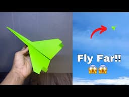 How To Make A Paper Airplane That Flies Far - how to make paper JET