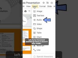 How to Insert Audio/Music into Google Slides