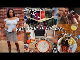 *NEW*Fall Days in our Life🍂|Bath & Body Works Haul |Fall Porch Makeover+ Shop w/ Me🤎& B-Day Brunch !