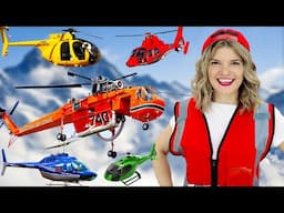 Helicopters for Kids | Fire Helicopter, Police Helicopter, Rescue Helicopter for Kids | Speedie DiDi