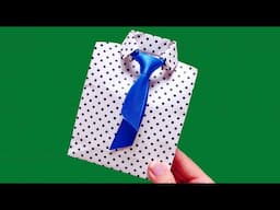 How to make a paper gift bag for men in 3 minutes | Gift wrapping ideas | Paper crafts