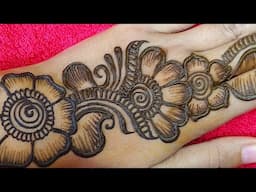 beautiful shaded stylish arabic mehndi designs || easy mehendi design || mehndi design