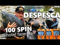 Despesca de Tambas Gigantes com Jet-ski e Helicóptero no Hotel Fazenda 100SPIN - Fishingtur 1016