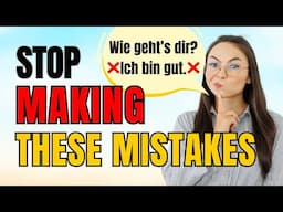 Typical mistakes German beginners make | German lesson for beginners