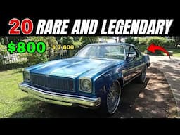 20 Rare & Legendary: Classic Cars Priced $800 to $7,600!