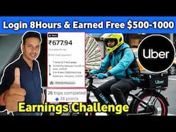 Uber Bike Taxi Free Earnings $500-1000, Uber Bike Taxi 26 Ride Challenge Earnings in Delhi