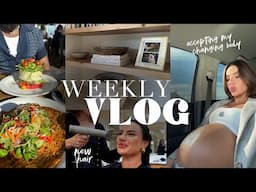 WEEKLY VLOG: New hair, cooking for friends, about to give birth!