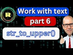 The str_to_upper() Function in R.  Convert Text to Uppercase with stringr Package