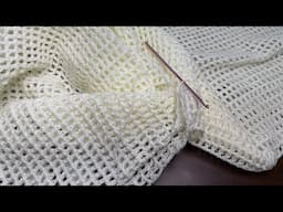 Crochet mesh stitch