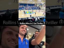 Rollins Tars Volleyball Beat Barry in 5 set thriller