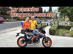 TEST RIDE AND REVIEW OF MY FRIEND'S NEW KTM DUKE 390