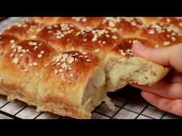 Oats + flour. No knead. I've never get tired of making this. Super easy honey oats bun recipe