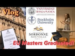 VLOG: EU Master's DONE!🎉Thesis & Defense