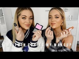 GET READY WITH US! MY SISTER COPIES MY MAKEUP | LucyAndLydia