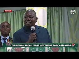 MESSAGE DOMINICAL DE SA DIVINITE PAPA SIMON KIMBANGU KIANGANI, 03 NOVEMBRE 2024 A NKAMBA