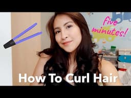 How To Curl Hair in 5 Minutes | Kristie Bonifacio