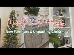 CHRISTMAS DECORATING + New Furniture & Ideas!🎄