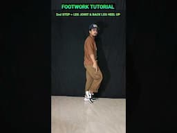 Hip Hop Footwork  Steps  For Begginner #footwork #ytshorts #shorts #dancetutorial