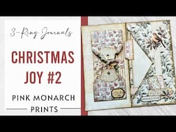 3-Ring Super Simples, Christmas Joy #2, Junk Journaling Ideas and Tutorials with Pink Monarch Prints