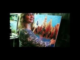 Short video introduction to my cityscape painting process and studio by artist Tatiana iliina