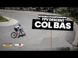 A drone's eye view of Col Bas descent | 2024 IM WC Nice Bike Course Preview