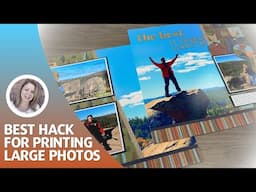 Best Hack For Printing Large Photos At Home | Scrapbook Layout Idea