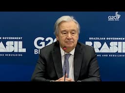 Secretary-General António Guterres urges G20 to tackle global issues