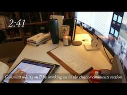 1 Hour LIVE Study with Me | Writing My PhD Dissertation (with Music 25/5 Pomodoro)