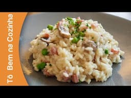 RISOTO COM GRUYERE, PANCETTA e COGUMELOS - Receita de risoto (Episódio #248)