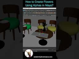 Create a Flower Using Alphas in Maya | Quick & Fun Tutorial 🌸