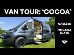 VAN TOUR: Off-grid luxury gasless van conversion of a Boxer/Ducato/Relay/Promaster