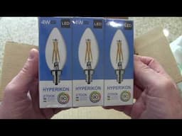 LED Light Bulb Review - LED Candelabra Bulbs - 4w  Dimmable - e12 Base