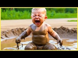 Funny Baby Explore The World - Baby Outdoor Video