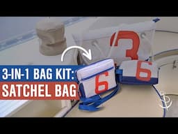 Sailcloth Satchel Bag - Make Your Own 3-in-1 Kit (Tote, Satchel & Dopp Sailcloth Bags)