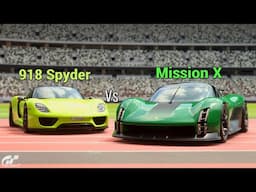 Gran Turismo 7 | Porsche 918 Spyder Vs Mission X - V8 Engine Hybrid & EV [PS5Pro]